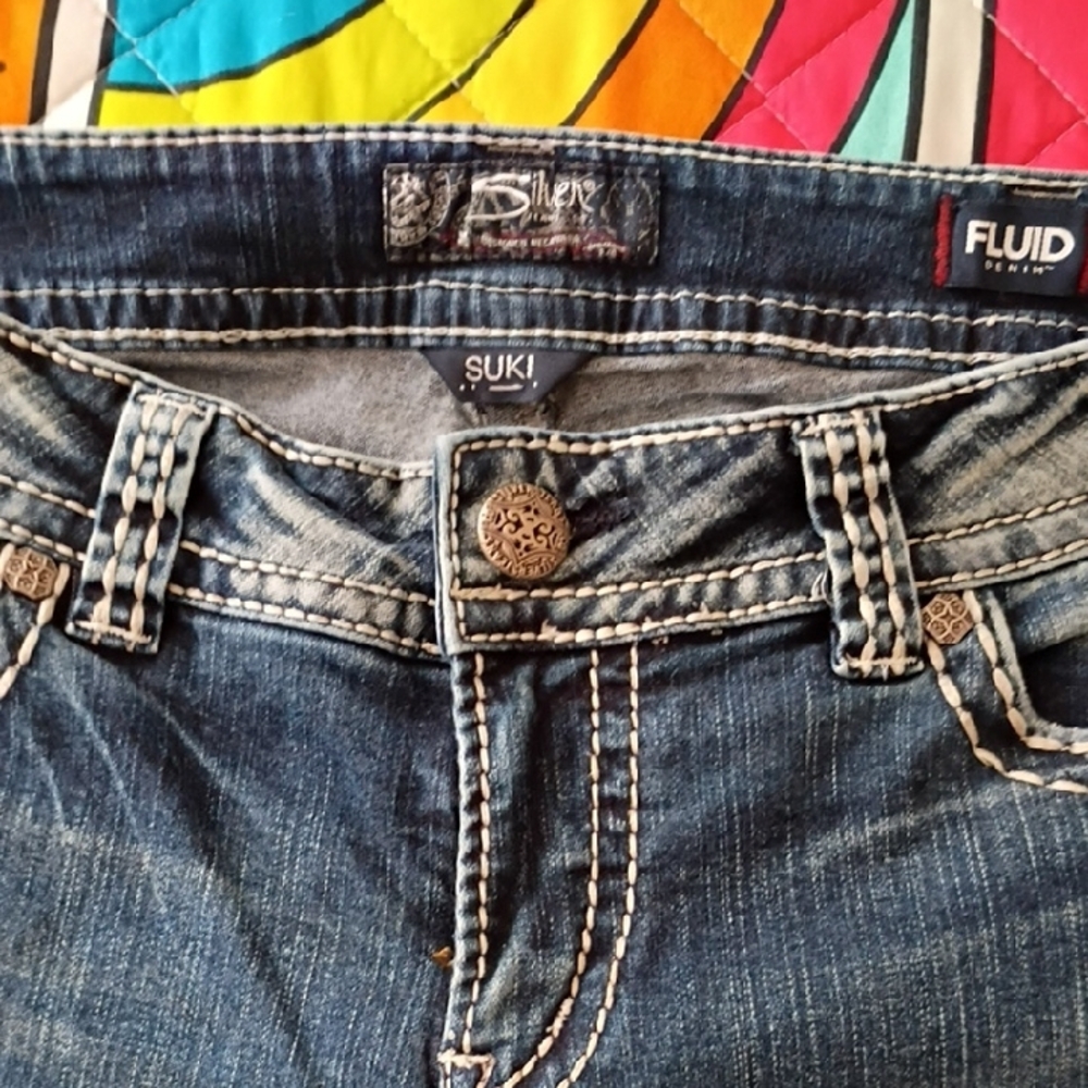 Silver Jeans Women's Blue Cropped Jeans - Picture 5 of 5